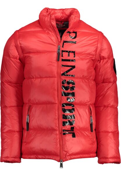 Plein Sport - Red Polyamide Men Jacket