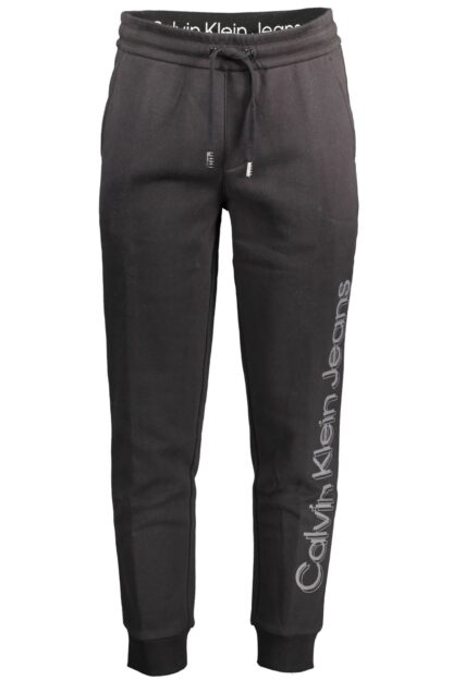 Calvin Klein - Black Cotton Men Sports Trouser