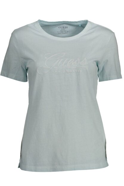 Guess Jeans - Light Blue Cotton Women T-Shirt