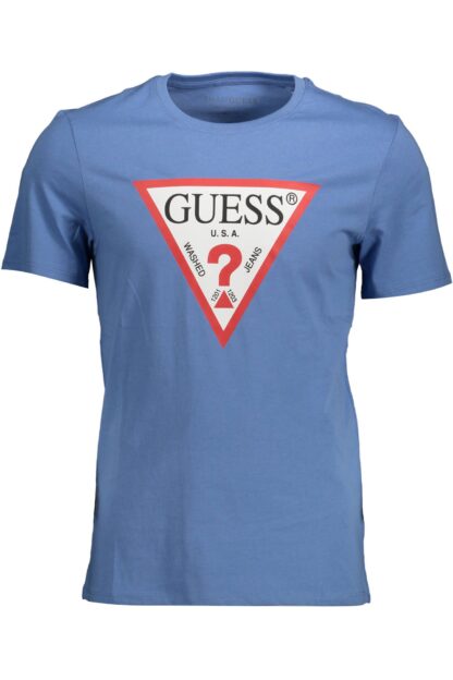 Guess Jeans - Blue Cotton Men T-Shirt