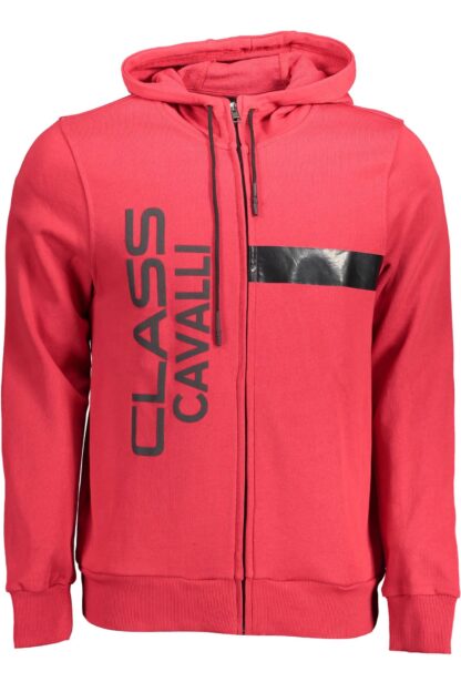 Cavalli Class - Red Cotton Men Sweater