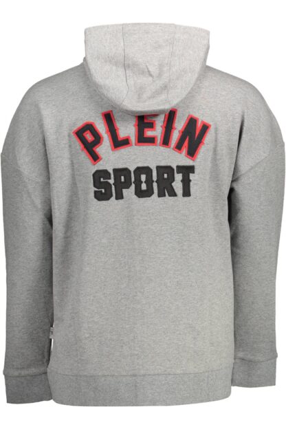 Plein Sport - Gray Cotton Men Sweater