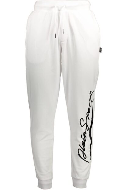 Plein Sport - White Cotton Men Pants