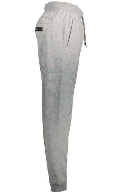 Plein Sport - Gray Cotton Men Sports Trouser