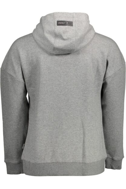 Plein Sport - Gray Cotton Men Sweater