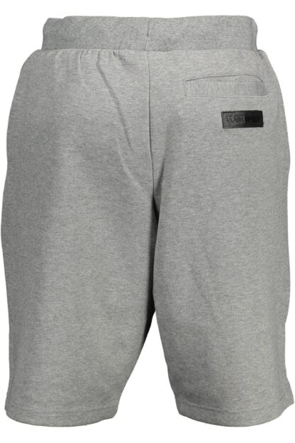 Plein Sport - Gray Cotton Men Short