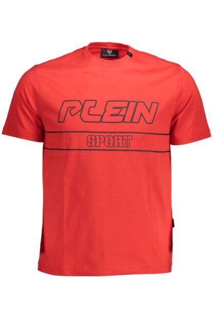 Plein Sport - Red Cotton Men T-Shirt