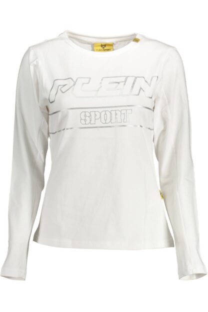 Plein Sport - White Cotton Women T-Shirt