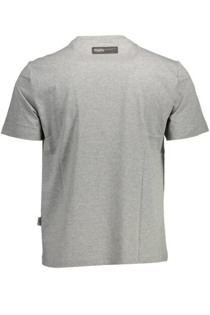 Plein Sport - Gray Cotton Men T-Shirt