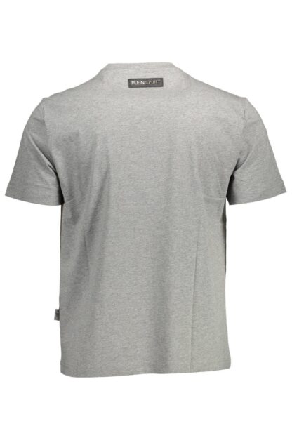 Plein Sport - Gray Cotton Men T-Shirt