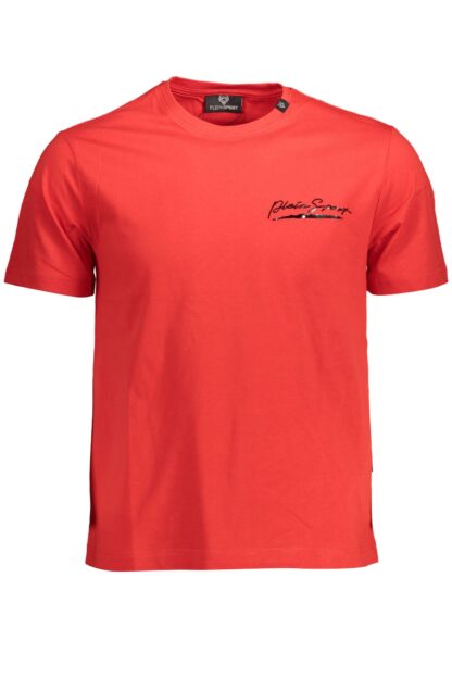 Plein Sport - Red Cotton Men T-Shirt