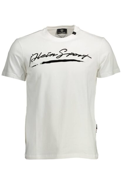 Plein Sport - White Cotton Men T-Shirt