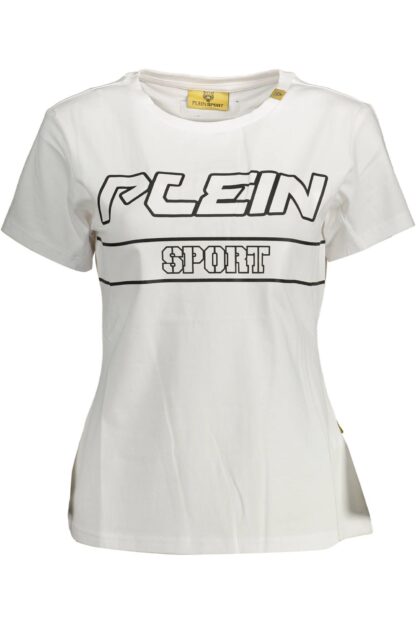 Plein Sport - White Cotton Women T-Shirt