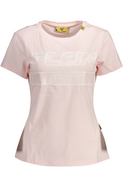 Plein Sport - Pink Cotton Women T-Shirt