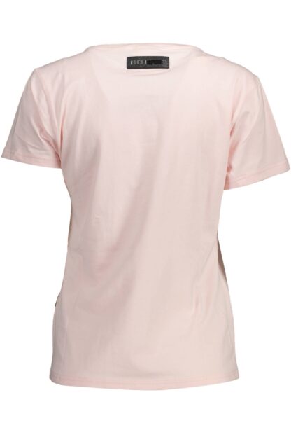 Plein Sport - Pink Cotton Women T-Shirt