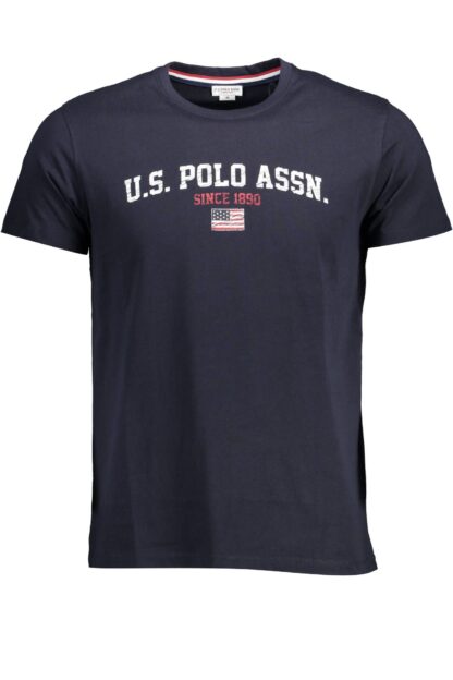 U.S. POLO ASSN. - Blue Cotton Men T-Shirt