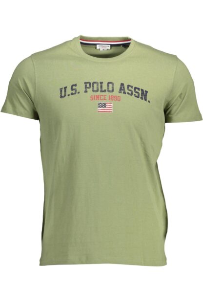 U.S. POLO ASSN. - Green Cotton Men T-Shirt