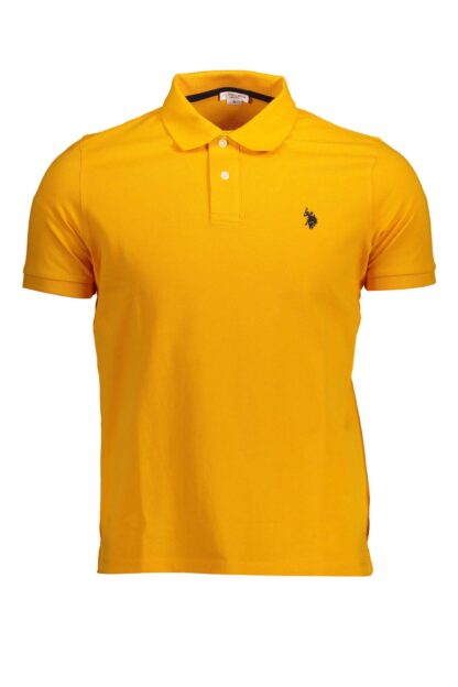 U.S. POLO ASSN. - Orange Cotton Men Polo Shirt