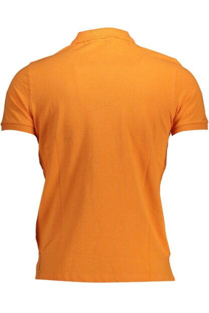 U.S. POLO ASSN. - Orange Cotton Men Polo Shirt