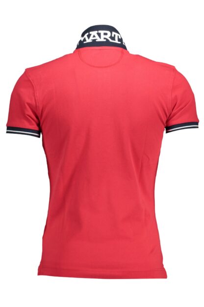 La Martina - Red Cotton Men Polo Shirt