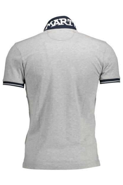 La Martina - Gray Cotton Men Polo Shirt