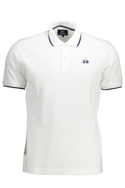 La Martina - White Cotton Men Polo