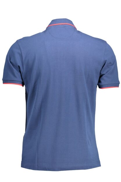 La Martina - Blue Cotton Men Polo Shirt