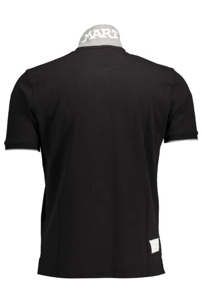 La Martina - Black Cotton Men Polo Shirt