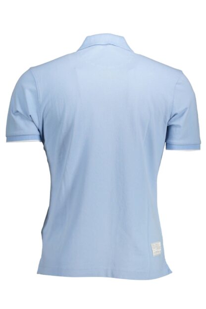 La Martina - Light Blue Cotton Men Polo Shirt