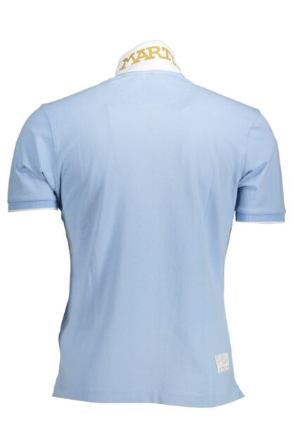 La Martina - Light Blue Cotton Men Polo Shirt