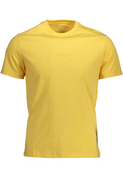 Guess Jeans - Yellow Cotton Men T-Shirt