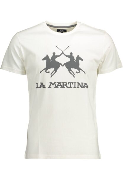 La Martina - White Cotton Men T-Shirt