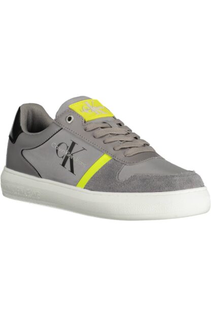 Calvin Klein - Gray Polyester Men Sneaker