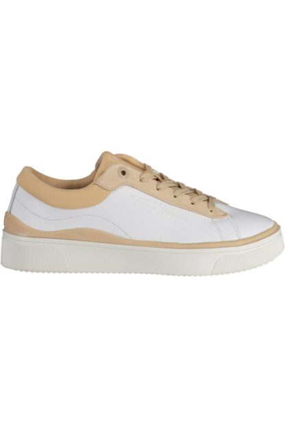 Tommy Hilfiger - White Leather Women Sneaker