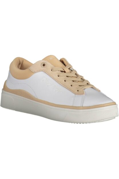 Tommy Hilfiger - White Leather Women Sneaker