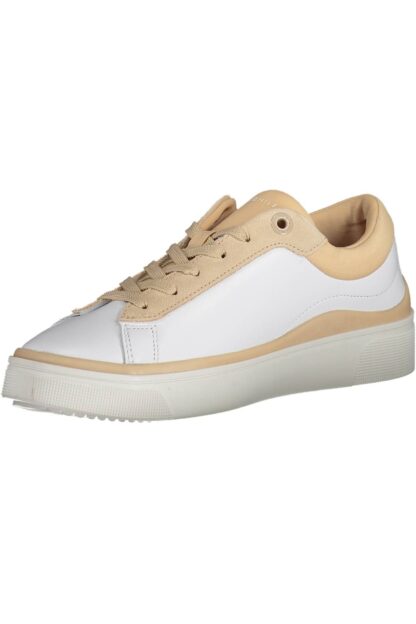 Tommy Hilfiger - White Leather Women Sneaker