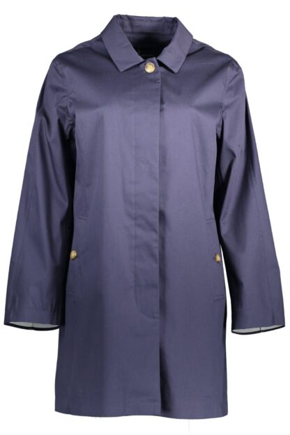 Gant - Blue Cotton Women Coat