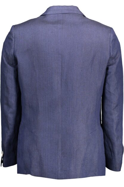 Gant - Blue Linen Men Jacket