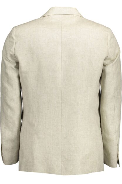 Gant - Beige Linen Men Jacket