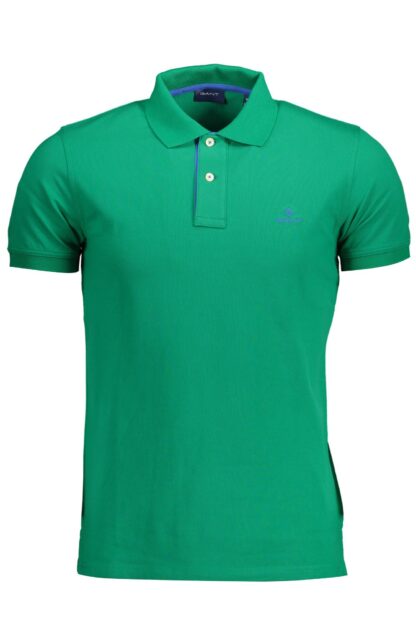 Gant - Green Cotton Men Polo Shirt