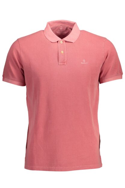 Gant - Pink Cotton Men Polo Shirt