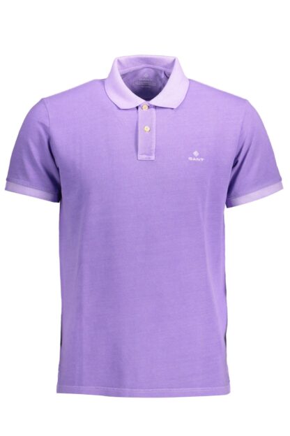 Gant - Purple Cotton Men Polo Shirt