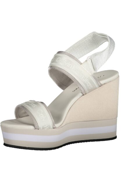 Calvin Klein - White Polyester Women Sandal