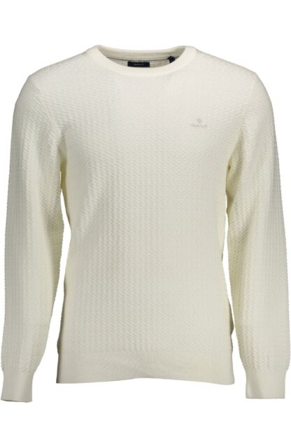 Gant - White Cotton Men Sweater