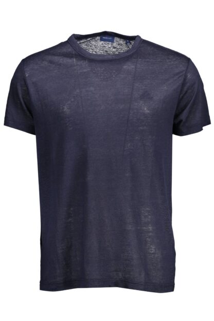 Gant - Blue Linen Men T-Shirt