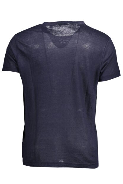 Gant - Blue Linen Men T-Shirt