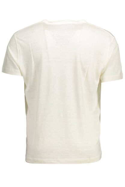 Gant - White Linen Men T-Shirt