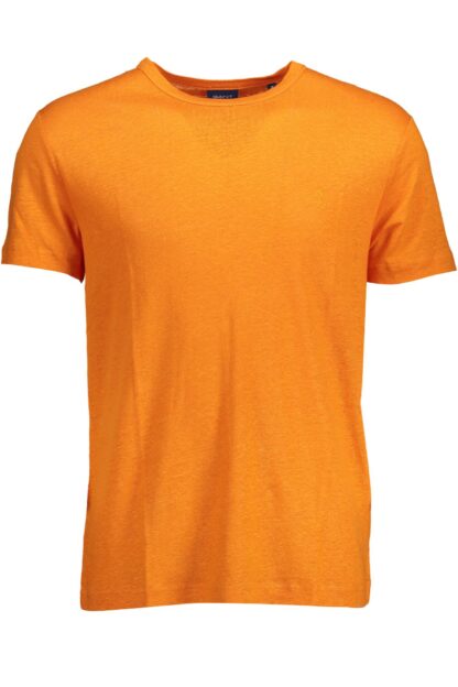 Gant - Orange Linen Men T-Shirt