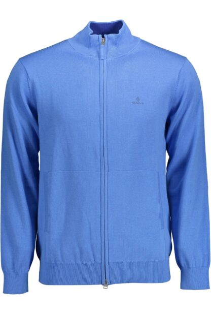 Gant - Blue Cotton Men Cardigan