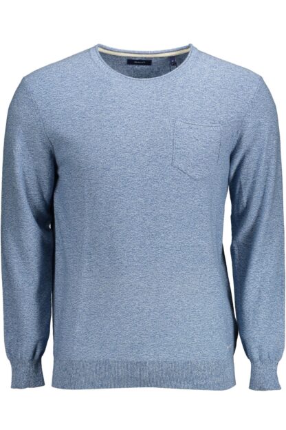 Gant - Light Blue Cotton Men Sweater